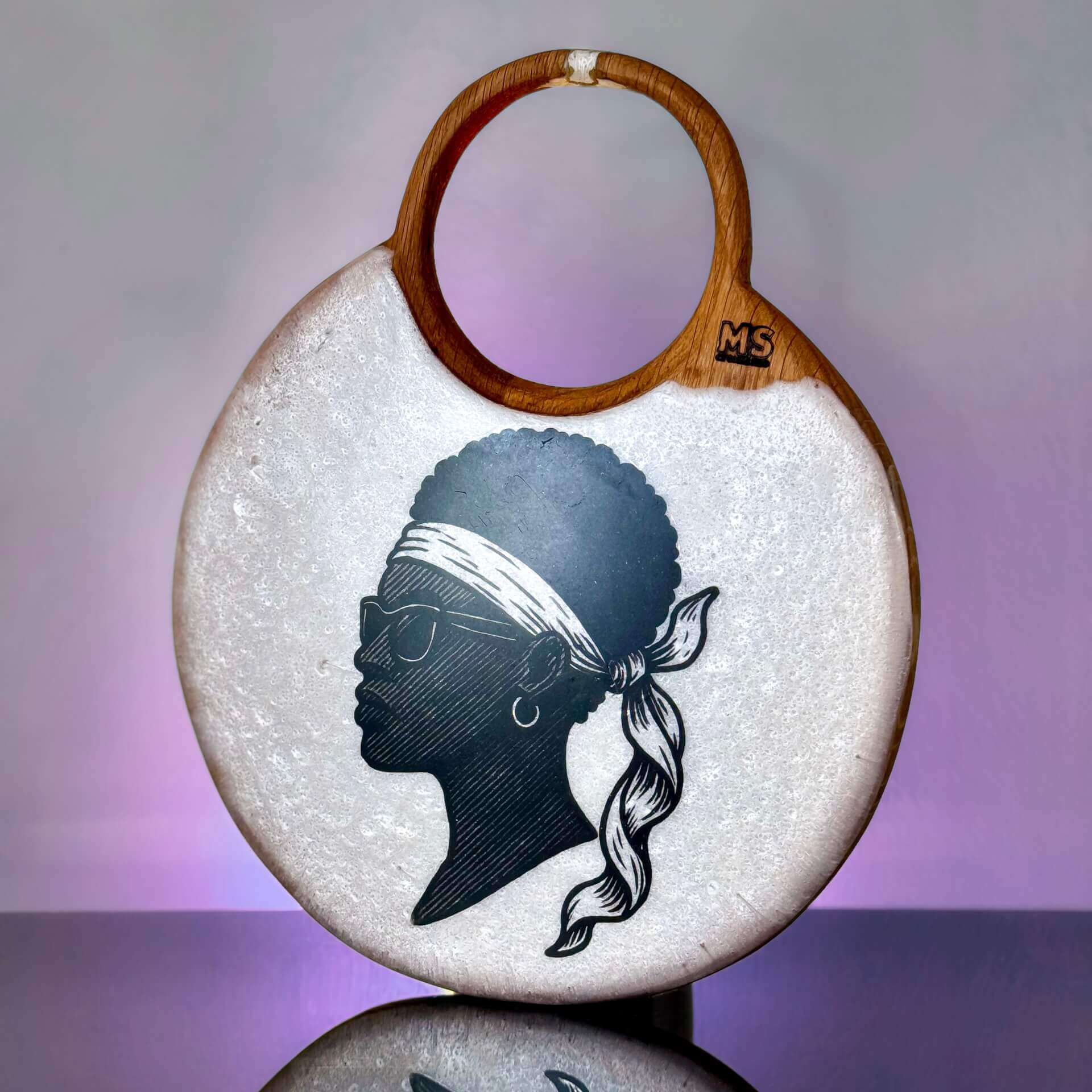 Planche à découper FEMME MAURE 20x40