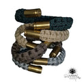 Bracelet Jonc Semi Rigide Paracorde Douille Percutée 9mm Laiton