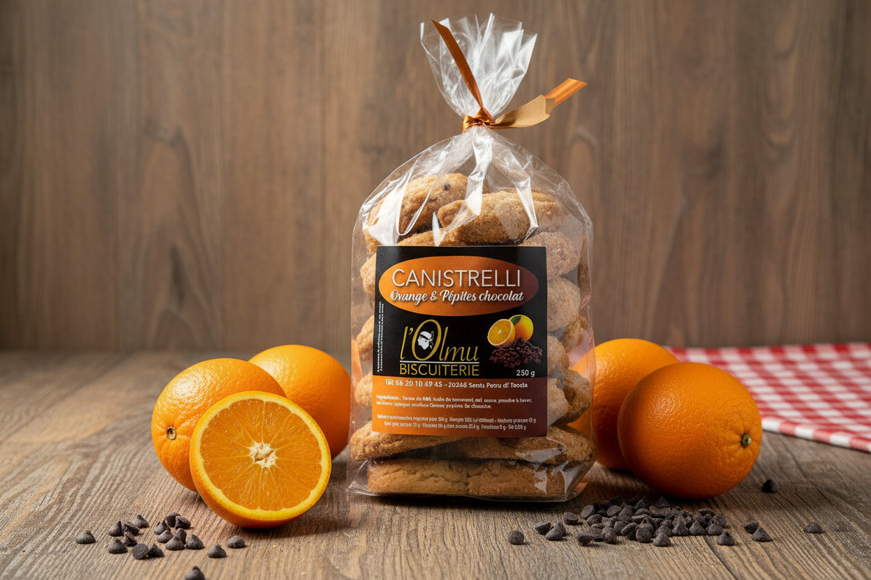Canistrelli Orange & Pépites de Chocolat — Biscuits Corses