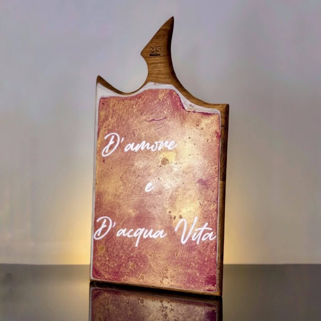 Planche à découper ROSE AMOUR 20x40